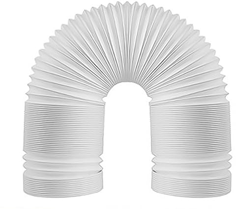FUBESK Tubo di scarico universale per condizionatore d'aria, flessibile con filettatura in senso antiorario per condizionatore d'aria portatile, tubo di sfiato esteso, 130 mm x 2 m