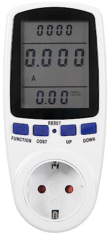 MC POWER - Energiekosten Messgerät | EM-10 | Stromzähler digitaler Energie Verbrauchsmesser Überlastschutz XXL-Display, Strommessgerät für die Steckdose