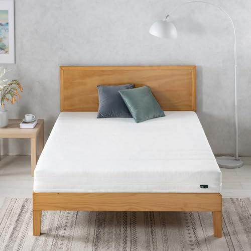 ZINUS Colchón de cómoda Espuma con Cortes, Colchón Adaptable de 7 Zonas, 150 x 200 cm, Altura de 16 cm, Colchón en una Caja con Funda Lavable a una Temperatura máxima de 40 °C, Oeko-Tex
