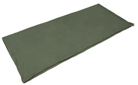 NUZAMAS 180 x 75 cm Fleece-Schlafsack, ultraleichter Schlafsack, Armeegrün, Reiselaken, Schlafsack für Erwachsene für Outdoor, Wandern, Camping, Büro