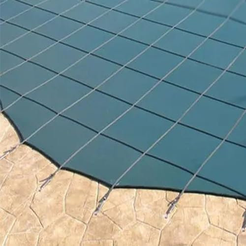 kubeier Pool Abdeckplane Kreisförmig 10m 9m 8m 7m 6m 5m 4m 3m 2m Durchmesser Pool Cover Poolabdeckplane Winter Runden Pool, Poolabdeckung Enges Netz, Sicherheitsabdeckung für Schwimmbäder,20ft/6m