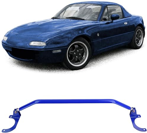 Aluminium Domstrebe Blau vorne 3tlg verstellbar für Mazda MX-5 NA NB 1989-2000