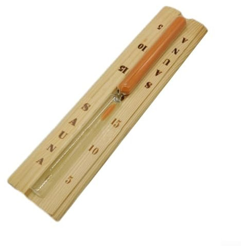 1 x Sauna-Sanduhr, Sanduhr, 15 Minuten, Holz-Sanduhr, Countdown-Uhr für Spa, Zimmer, Büro