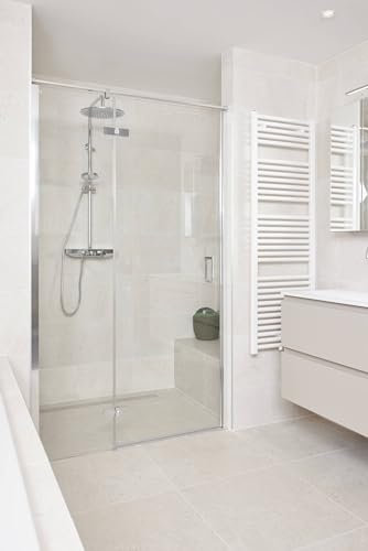 Ben miteora Duschtür Drehtür links 90x200cm Dusche Duschabtrennung Duschtrennwand Chrom/Sicherheitsglas in Klarglas