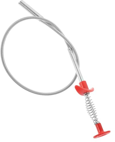 FOMIYES Limpiador Flexible para Desagües de Cocina 60 Cm Garra de Agarre Ajustable Herramienta de Limpieza Serpiente para Eliminar Obstrucciones Tuberías Fregadero Uso Doméstico