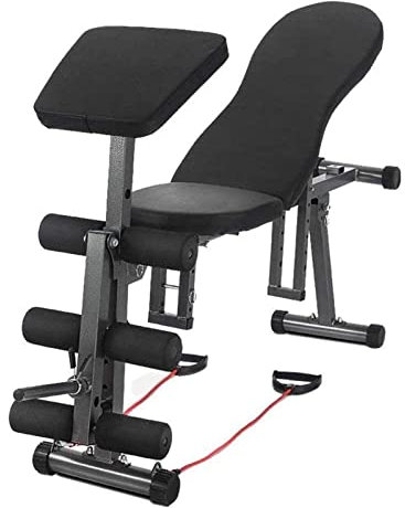 Banc De Musculation, Bancs De Musculation Standard Tabouret D'Haltères, Multifonctionnel Sit-Up Board Équipement De Fitness À Domicile Banc Commercial Presse Abdominale Chaise Pliante Siège Multi-Rég