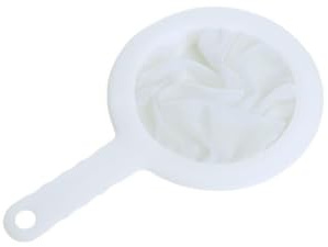 Kitchen - Colador de malla ultrafina – Cuchara de filtro de plástico para leche de soja, café, leche, yogur, jugo, kéfir, coladores de cocina (malla 200)