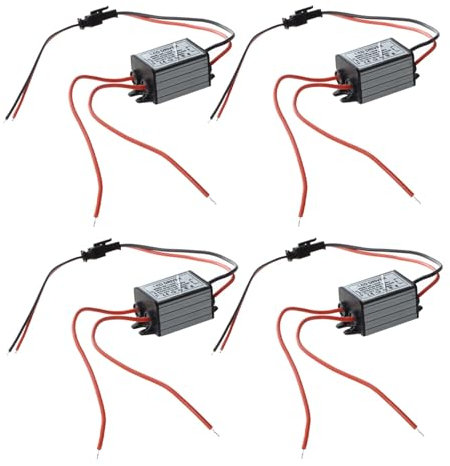 Qupdjxukis 4X 3W LED Lampe Treiber Driver Elektrischer Transformer Trafos 85V-265V