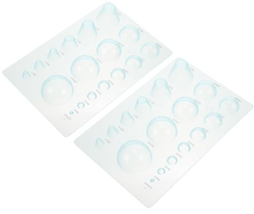 Lurrose 4 Juegos Plantilla De Papel Esférico Plantilla De Papel Quilling Esfera Tablero De Filigrana Sartenes Equipo Para Hacer Papel Medio Papel Del Arte El Plastico Sky-blue 2 Piezas * 4