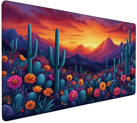 Mouse Pad Green Desk Mat 1500x800mm Gaming Mouse Pad Plants (2) Mousepad Large with Anti-Slip Base,Waterproof Mousemat Durable Gaming Mat Desk accessories for Office Decor,Gifts for Woman J1-490