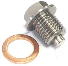 Flewdart tappo olio magnetico Dado m14, viti magnetiche di scarico dell'olio M14 x 1.5, vite di scarico dell'olio magnetica con Rondella Di Schiacciamento in Rame Per Tutti Gli Altri Modelli Di Auto