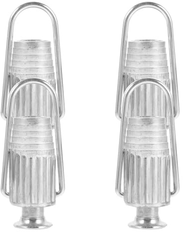 Tenditore per Stendibiancheria in Alluminio 4 Pezzi Argento