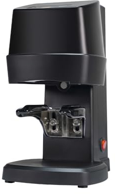 Electric Coffee Tamper, Automatic Flat Press for Perfect Espresso, Stainless Steel with Power Supply, Barista Tool