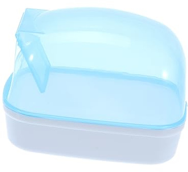 WEKAMOS Bañera de Plástico para Hámster, Baño de Roedores Diseño Abierto y Color Brillante, Adecuado para Baños Diarios de Pequeños