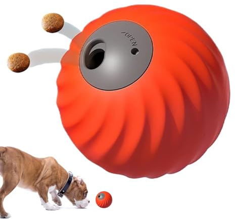 Ranley Balle interactive 2 en 1 pour chien - Avec distributeur de nourriture - Jouet roulant pour stimuler l' et lutter contre l'ennui