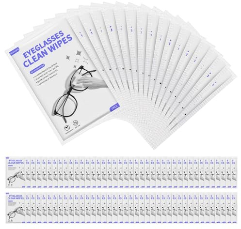 Flintronic Lot de 240 Lingettes Nettoyantes Portables, Chiffon de Nettoyant pour Lunettes, Appareils Photo, Jumelles, Miroirs, Tablettes, Téléphones, 15 x 12 cm