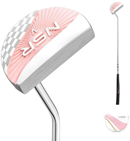 Golf Mallet Putters Loft 3 Gradi Donne RH Destra Mano con Copricapo Golf Push Rod Signore Golf Club Putter per Sport All'aperto (putter con coperchio)