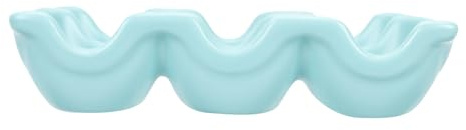 NIYANGLE Porta Uova in Ceramica a 6 Scomparti Fessure, Organizer per Frigorifero per Uova di Gallina, Contenitore Raffinato per Cucina e Conservazione