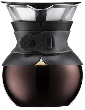BODUM - 11592-01S - POUR OVER - Cafetière, filtre permanent maille inox, 4 tasses - 0.5 l