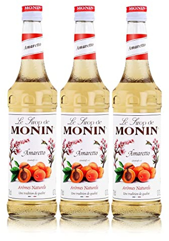 Monin Sirup Amaretto, 0,7L 3er Pack