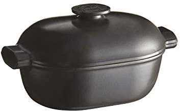 Emile Henry, EH779565 Schmortopf Delight Keramik, Induktion, 4,5 l, Schwarz