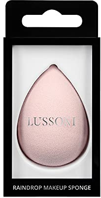 Lussoni Makeup Pink Raindrop Sponge -Rosafarbener Make-up-Schwamm in Tropfenform