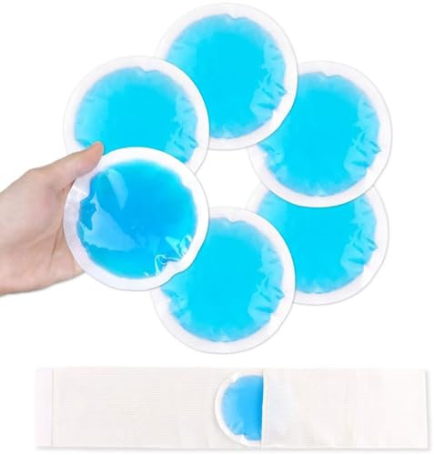 NEWGO Ice Packs for Injuries Reusable, Hot Cold Therapy Small Gel Ice Pack for Eyes After Surgery, Wisdom Teeth, Migraine, Headaches, Bruises, Bumps, Swelling (6PCS)