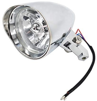 LABLT Motorcycle Headlights Aluminum Visor Chrome Head Light Replacement for Sportster XL Dyna Softail Bobber FXR FXST Chopper Bobber Custom