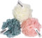 Amazerbst loofah,Loofah Sponge for women and men, Shower Loofah Set of 3 (Pink Yellow Blue)