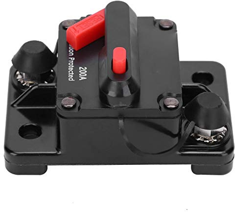 Leistungsschalter Sicherungshalter Automatisches Zurücksetzen Wasserdicht DC12-42V Mit Schutzabdeckung Für Überstromschutz (200A)