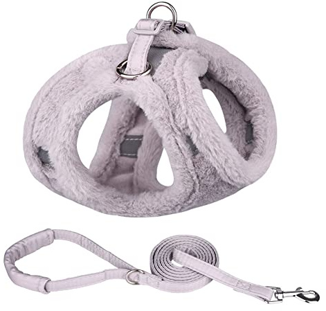 FUNAT Harnais Réfléchissant pour Chien pour l'automne et l'hiver, Harnais pour Chien de Style Gilet Chaud en Peluche