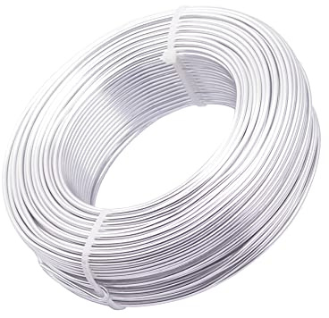 Aluminum Craft Wire 15 Gauge 1.5mm 30m Anodized Silver Al Wires Bead Model Making Art Craft DIY Embellishment Decoration Florist Supplies