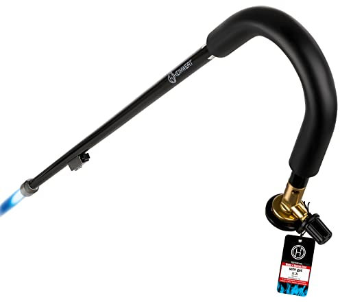 HEIMWERT Unkrautvernichter Unkraut Brenner Set -TESTURTEIL SEHR GUT- extrem leichtes und handliches Gas Abflammgerät für die einfache Unkraut Entfernung - Unkrautbrenner bionic burner (Unkrautbrenner)