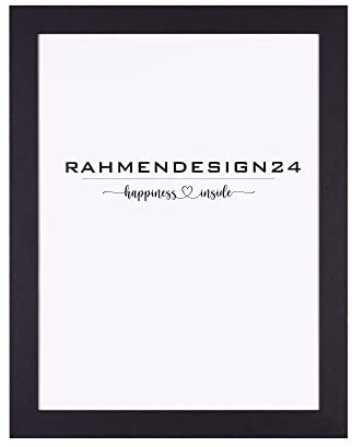 Rahmendesign24 Bilderrahmen Tokio 75x98 SCHWARZ (matt) Fotorahmen, Wechselrahmen, Posterrahmen, Puzzlerahmen, Rahmen