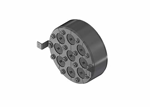 Gummi-Press-Dichtung variabel Außendurchmesser 125 mm/Tiefe 40 mm für Hauseinführung von Kabel und Rohre 10x 4 mm bis 20 mm