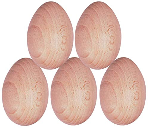 Teemando® 5 X Stopfei aus Holz, als Fingerhut, Fingerschutz zum Sopfen von Löchern in der Kleidung