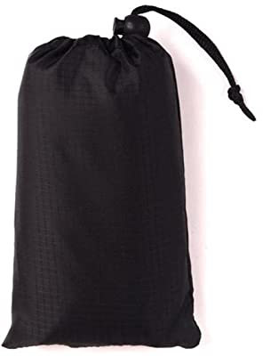 Gemütliche Campingmatratze 140 * 200 cm Tasche Picknick Wasserdichte Strandmatte Sandfreie Decke Camping Outdoor Picknick Zelt Falten Abdeckung Bettwäsche Campingmatratze 160x180 ( Color : Black , Siz