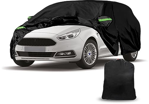 Autoabdeckung Wasserdicht Atmungsaktiv, Vollgarage Autoplane für Regen Sonne Staub Schutz, PKW Abdeckplane Wetterfest, Faltgarage Kompatibel mit Ford S-MAX(2006-2023)