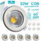 Wondlumi 6X Focos Empotrables LED de Techo, 10W 850lm Blanco Frío 5000K, Luces Spot Ultrafinas para Techo, Focos de Cromo Cepillado para Dormitorio, Sala de Estar, Cocina.