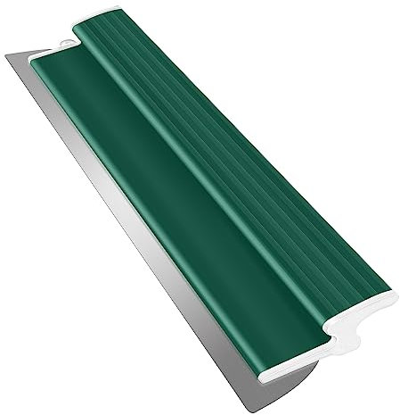xinfedi Hochwertiger Flächenspachtel aus Edelstahl, Spachtel Werkzeug mit Ergonomischem Z-Griff und austauschbarem Edelstahlblatt 0,38mm für Trockenbau, Tapete und mehr(Breite: 600mm)