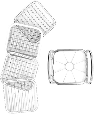 Vide-pomme multifonction 5 en 1 en acier inoxydable pour pommes de terre