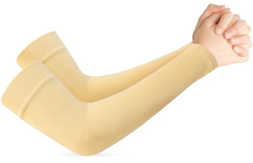 AEYURUID Manguitos Solares para Brazos - Running, Voleibol, Ciclismo, Gaming y Bicicleta