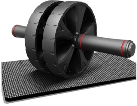 NMGHUTE Bauchroller Bauchmuskeltrainer Bauchtrainer Ab Roller Rad Ab Workout Ausrüstung Für Schwierige Bauch Core Krafttraining Home Gym Fitness Bauchrad Bauchtrainer ab Roller(Black)