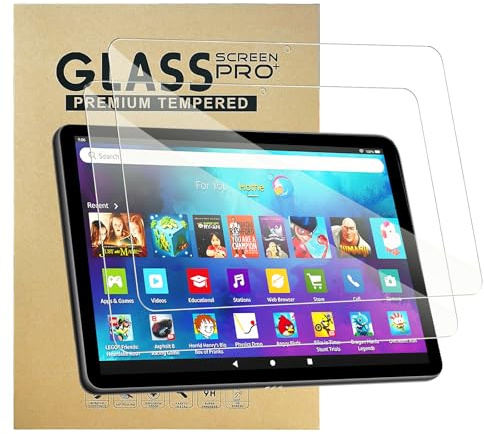 Lupxiu Schutzfolie für 10 Kids / 10 Kids Pro Tablet, gehärtete Glasfolie, berührungsempfindlich, Anti-Fingerabdruck, Displayschutzfolie, 2 Stück