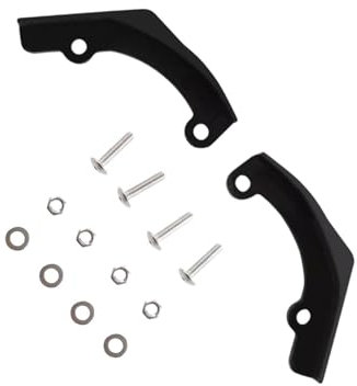 Qianly Snow Thrower Blower Wear Pads Accessories with Mounting Hardware Kit,Snowblower Paddle Black