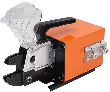 HZWMQDLF Crimpadora neumática, 5 a 6 Bar Crimpadora neumática 1.3T y presión de Aire 0.5Mpa Salida 16mm² Terminal Aislado Crimpadora de terminales Individuales, Crimpadora de Cables