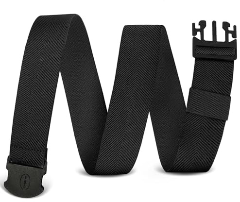 Aucuu Cinturón Elástico para Deportivo, Ajustable Cinturón de Aventura Unisex, Sin Hebilla de Metal, Correas de Alta Resistencia