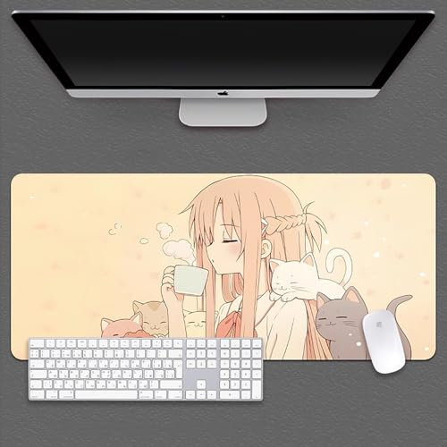 HDkxbf Alfombrilla De Ratón For Juegos De Anime, Ordenador Portátil, Alfombrilla De Escritorio De Anime, Impermeable Y Antideslizante(Djysn-40,800x300mm)