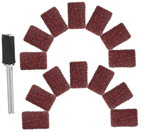 Veemoon Cabezal De Pulido Esmeril Accesorios De Lijado Para Herramientas Rotativas Minimanguitos De Lijado Para Tambor Para Lijadora De Tambor Para Herramientas Rotativas