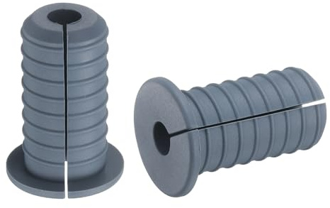 sourcing map Wall Grommets 3/4 Inch 19mm Silicone Anti-Slip Gray 2 Pcs | Wall Pass Through Cable Bushing,Feed,Through Grommets,Ethernet Cable Routing Kit